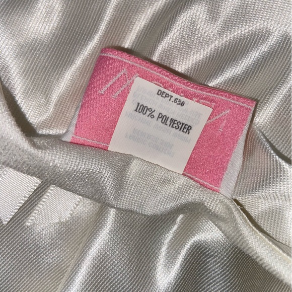 Just For Women Vintage Satin Nightgown With Lace Ruffle Ivory White Bust 55 in - Picture 11 of 11